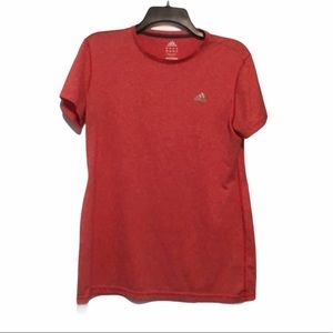 Adidas Large Orange/Red Workout Tee